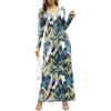 imageGRECERELLE Womens Long Sleeve V Neck Casual Button Maxi Dress 2025 with PocketsWhite Monotherapy