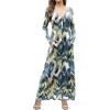 imageGRECERELLE Womens Long Sleeve V Neck Casual Button Maxi Dress 2025 with PocketsWhite Monotherapy