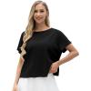 imageGRECERELLE Womens Open Back Workout Tops Backless Athletic Shirts Casual Crop Running Tee Y2k YogaAblack