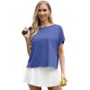 imageGRECERELLE Womens Open Back Workout Tops Backless Athletic Shirts Casual Crop Running Tee Y2k YogaAroyal Blue
