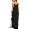 imageGRECERELLE Womens Summer Casual Loose Dress Beach Cover Up Long Cami Maxi Dresses with Pocket01 Black