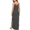 imageGRECERELLE Womens Summer Casual Loose Dress Beach Cover Up Long Cami Maxi Dresses with Pocket02 Dark Gray