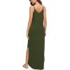imageGRECERELLE Womens Summer Casual Loose Dress Beach Cover Up Long Cami Maxi Dresses with Pocket05 Army Green