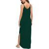 imageGRECERELLE Womens Summer Casual Loose Dress Beach Cover Up Long Cami Maxi Dresses with Pocket10 Dark Green