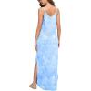 imageGRECERELLE Womens Summer Casual Loose Dress Beach Cover Up Long Cami Maxi Dresses with Pocket13 Fp Tie Dye Blue