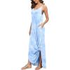 imageGRECERELLE Womens Summer Casual Loose Dress Beach Cover Up Long Cami Maxi Dresses with Pocket13 Fp Tie Dye Blue