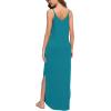 imageGRECERELLE Womens Summer Casual Loose Dress Beach Cover Up Long Cami Maxi Dresses with Pocket16 Acid Blue