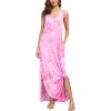 imageGRECERELLE Womens Summer Casual Loose Dress Beach Cover Up Long Cami Maxi Dresses with Pocket22 Fp Tie Dye Rose Red