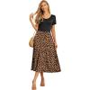imageGRECERELLE Womens Summer Casual Short Sleeve Crewneck Tiered Flowy Maxi Long Dress with Pockets S2XLKhaki Love