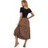 imageGRECERELLE Womens Summer Casual Short Sleeve Crewneck Tiered Flowy Maxi Long Dress with Pockets S2XLKhaki Love