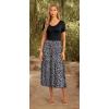 imageGRECERELLE Womens Summer Casual Short Sleeve Crewneck Tiered Flowy Maxi Long Dress with Pockets S2XLLeopard Print Black