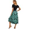 imageGRECERELLE Womens Summer Casual Short Sleeve Crewneck Tiered Flowy Maxi Long Dress with Pockets S2XLPrints Bluegreen