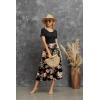imageGRECERELLE Womens Summer Casual Short Sleeve Crewneck Tiered Flowy Maxi Long Dress with Pockets S2XLRose Black