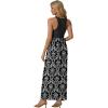 imageGRECERELLE Womens Summer Sleeveless Casual Long Tank Maxi Dress with Pockets XS3XLFloral Black White
