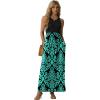 imageGRECERELLE Womens Summer Sleeveless Casual Long Tank Maxi Dress with Pockets XS3XLFloral Blue Green