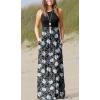 imageGRECERELLE Womens Summer Sleeveless Casual Long Tank Maxi Dress with Pockets XS3XLFloral White Lily