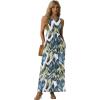 imageGRECERELLE Womens Summer Sleeveless Casual Long Tank Maxi Dress with Pockets XS3XLFloral White Monotherapy