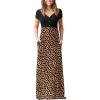 imageGRECERELLE Womens Long Maxi Dresses 2025 Short Sleeve V Neck Casual Summer Button Dress with PocketsKhaki Love