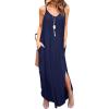 imageGRECERELLE Womens Summer Casual Loose Dress Beach Cover Up Long Cami Maxi Dresses with Pocket03 Navy Blue