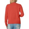 imageGRECERELLE 2025 Womens Lightweight Open Front Long Sleeve Casual Button Down VNeck Cardigan Sweater S2XLCoral Red