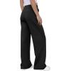 imageGRECERELLE Sweatpants Women Wide Leg High Waisted Baggy Pants Drawstring Workout Active Joggers Lounge PantsBlack