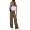 imageGRECERELLE Sweatpants Women Wide Leg High Waisted Baggy Pants Drawstring Workout Active Joggers Lounge PantsCoffee