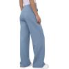 imageGRECERELLE Sweatpants Women Wide Leg High Waisted Baggy Pants Drawstring Workout Active Joggers Lounge PantsHaze Blue