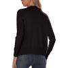 imageGRECERELLE Womens Long Sleeve VNeck Button Down Cardigan Knit Shrugs Sweater01 Black