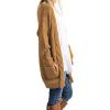 imageGRECERELLE Womens Loose Open Front Long Sleeve Chunky Knit Cable Cardigans Sweater with Pockets10 Light Tan