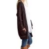 imageGRECERELLE Womens Loose Open Front Long Sleeve Chunky Knit Cable Cardigans Sweater with Pockets30 Coffee