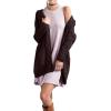 imageGRECERELLE Womens Loose Open Front Long Sleeve Chunky Knit Cable Cardigans Sweater with Pockets30 Coffee