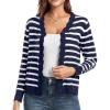 White Navy Striped
