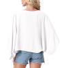 imageGRECERELLE Womens Summer Lightweight Cardigan Open Front Casual Loose Cropped Kimono Cover UpsWhite