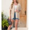 imageGRECERELLE Womens Summer Short Sleeve Lightweight Cardigan Open Front Casual Cover Up with Pockets for Office BeachApricot