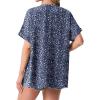 imageGRECERELLE Womens Summer Short Sleeve Lightweight Cardigan Open Front Casual Cover Up with Pockets for Office BeachBlue Small Flower