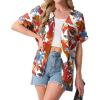 imageGRECERELLE Womens Summer Short Sleeve Lightweight Cardigan Open Front Casual Cover Up with Pockets for Office BeachWhite Maple