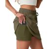 imageGRECERELLE 2026 Active Skirts for Women with Builtin Shorts and Pockets for Golf Tennis Hiking Workout Casual SkortArmy Green