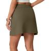 imageGRECERELLE 2026 Active Skirts for Women with Builtin Shorts and Pockets for Golf Tennis Hiking Workout Casual SkortArmy Green