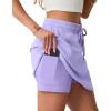 imageGRECERELLE 2026 Active Skirts for Women with Builtin Shorts and Pockets for Golf Tennis Hiking Workout Casual SkortAura Indigo