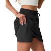 imageGRECERELLE 2026 Active Skirts for Women with Builtin Shorts and Pockets for Golf Tennis Hiking Workout Casual SkortBlack