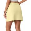 imageGRECERELLE 2026 Active Skirts for Women with Builtin Shorts and Pockets for Golf Tennis Hiking Workout Casual SkortButter Yellow