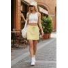 imageGRECERELLE 2026 Active Skirts for Women with Builtin Shorts and Pockets for Golf Tennis Hiking Workout Casual SkortButter Yellow