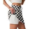 imageGRECERELLE 2026 Active Skirts for Women with Builtin Shorts and Pockets for Golf Tennis Hiking Workout Casual SkortCheckered