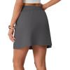 imageGRECERELLE 2026 Active Skirts for Women with Builtin Shorts and Pockets for Golf Tennis Hiking Workout Casual SkortDark Gray