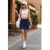 imageGRECERELLE 2026 Active Skirts for Women with Builtin Shorts and Pockets for Golf Tennis Hiking Workout Casual SkortNavy Blue