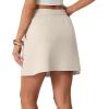 imageGRECERELLE 2026 Active Skirts for Women with Builtin Shorts and Pockets for Golf Tennis Hiking Workout Casual SkortOatmeal
