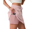 imageGRECERELLE 2026 Active Skirts for Women with Builtin Shorts and Pockets for Golf Tennis Hiking Workout Casual SkortRose Pink