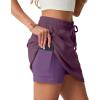 imageGRECERELLE 2026 Active Skirts for Women with Builtin Shorts and Pockets for Golf Tennis Hiking Workout Casual SkortRosewood