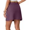 imageGRECERELLE 2026 Active Skirts for Women with Builtin Shorts and Pockets for Golf Tennis Hiking Workout Casual SkortRosewood