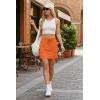 imageGRECERELLE 2026 Active Skirts for Women with Builtin Shorts and Pockets for Golf Tennis Hiking Workout Casual SkortVibrant Orange
